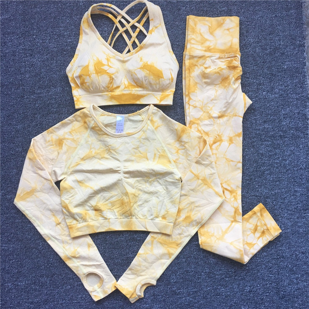 Levoire | Ensemble De Vêtements De Sport Pack De 3 Pour Une Utilisation Active Jaune