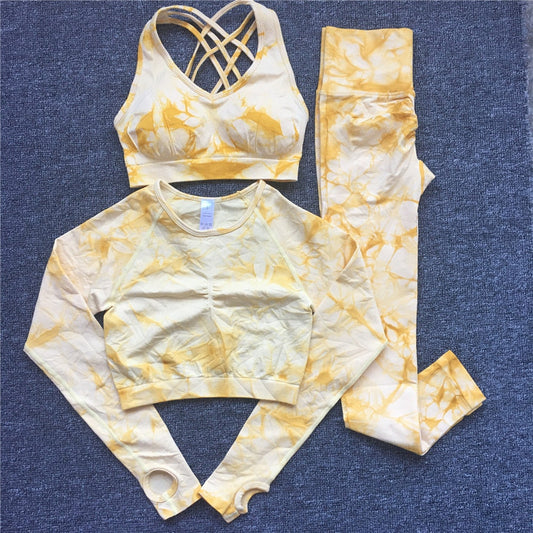 Levoire | Ensemble De Vêtements De Sport Pack De 3 Pour Une Utilisation Active Jaune