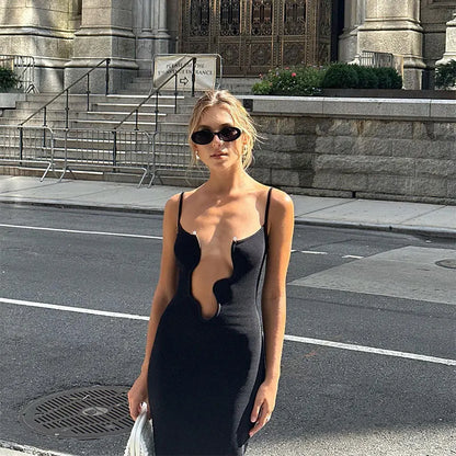 Levoire | Ouvert Robe Maxi À Col V Sans Manches