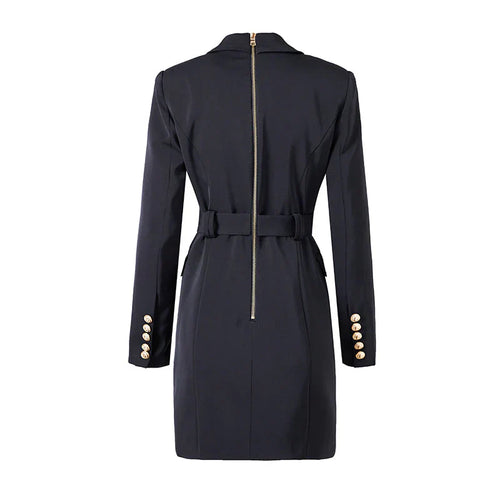 Levoire | Robe Blazer Bureau Classique avec Ceinture