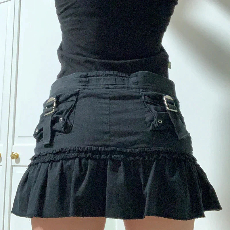 Levoire | Y2K Ceinture Taille Cargo Minirobe