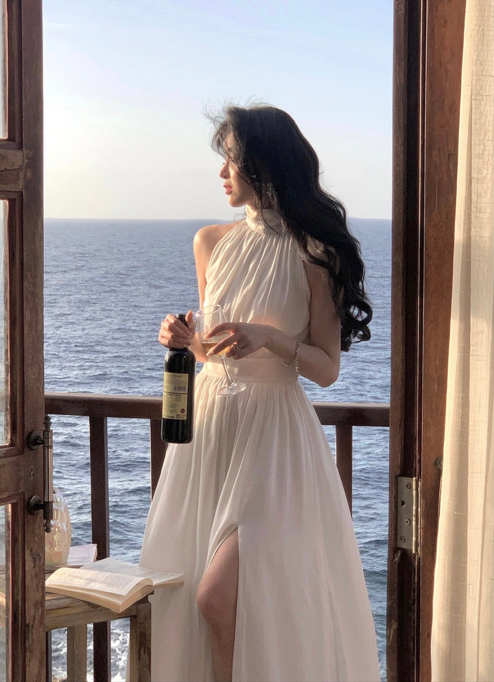 Levoire | Robe Midi En Chiffon Décolletée