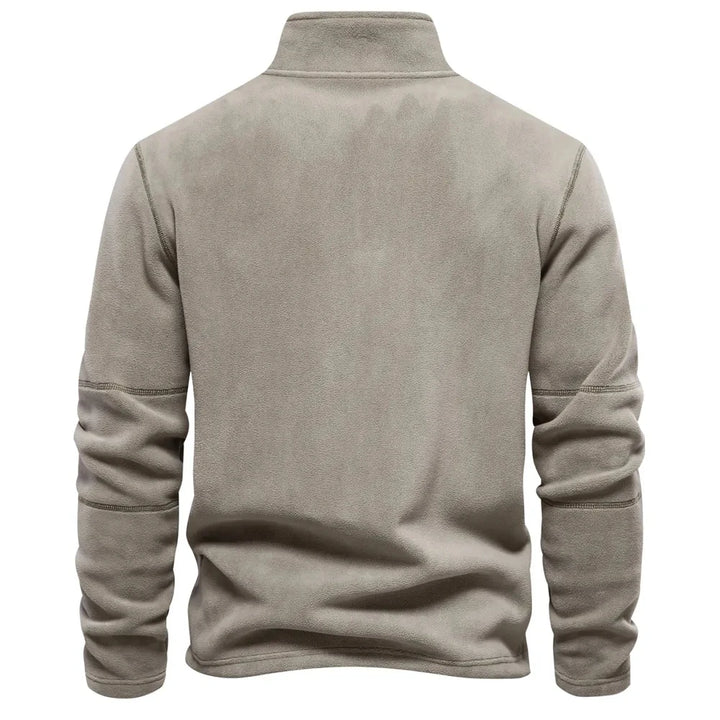Levoire | Premium Décontracté Pullover En Fleece Avec Fermeture Éclair Et Col