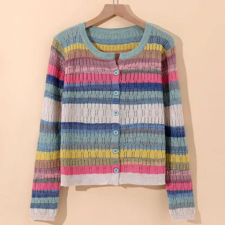Levoire | Gilet Rayé Style Vintage Rosa Taille unique