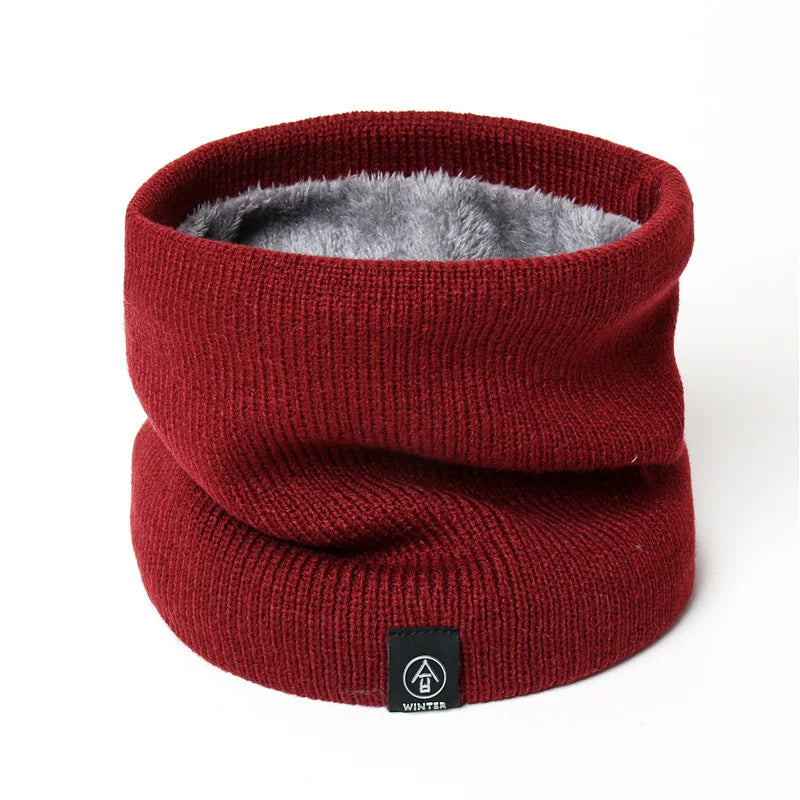 Levoire | Cache Cou Hiver Tricoté Unisexe Rouge