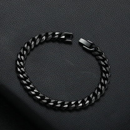 Levoire | Bracelet Cuban En Acier Noir