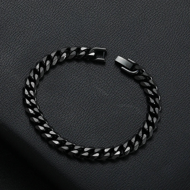 Levoire | Bracelet Cuban En Acier Noir
