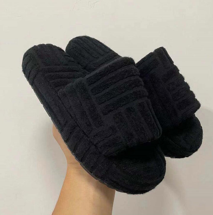 Levoire | Chaussures D'Intérieur Super Confortables & Agréables Et Chauds Noir