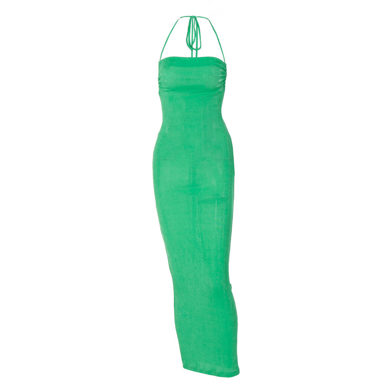 Levoire | Décolleté Dos Nu Dos Drapée Robe Maxi
