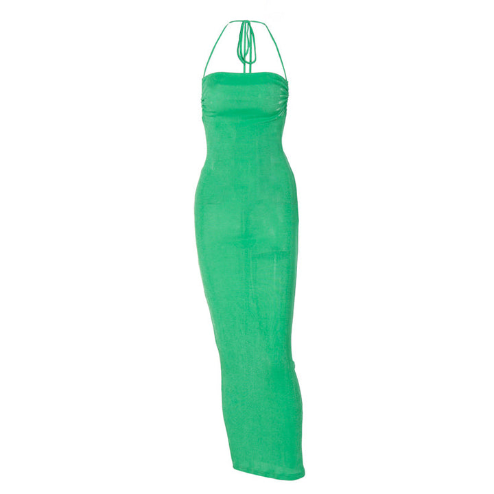 Levoire | Décolleté Dos Nu Dos Drapée Robe Maxi