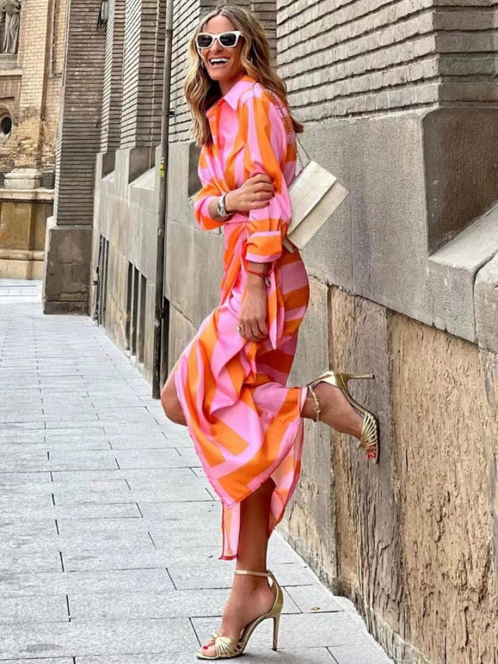 Levoire | Robe Portefeuille Avec Imprimé Velanora Robe En Tissu Léger
