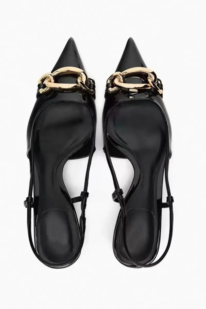 Levoire | Chic Chaîne Bureau Slingback Chaussures À Talons