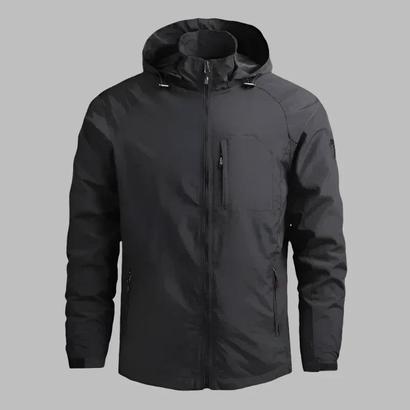 Levoire | Veste De Randonnée Légère Et Imperméable Pour Hommes Noir