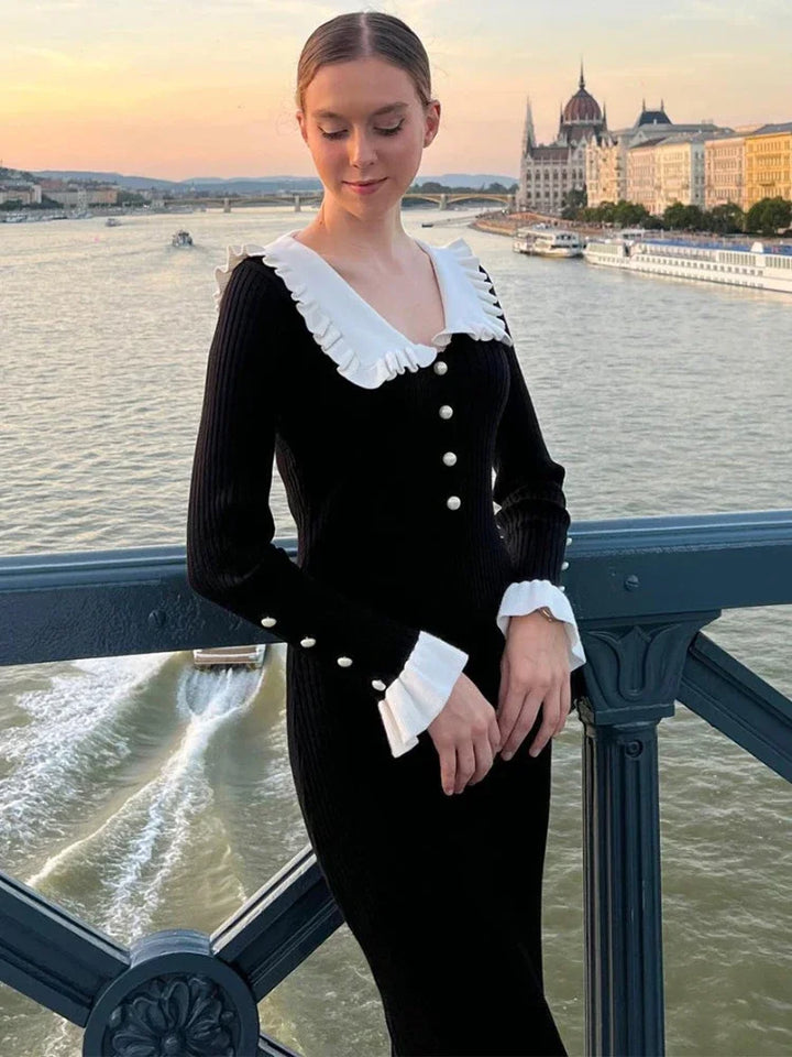 Levoire | Maxi robe taille haute à volants femme