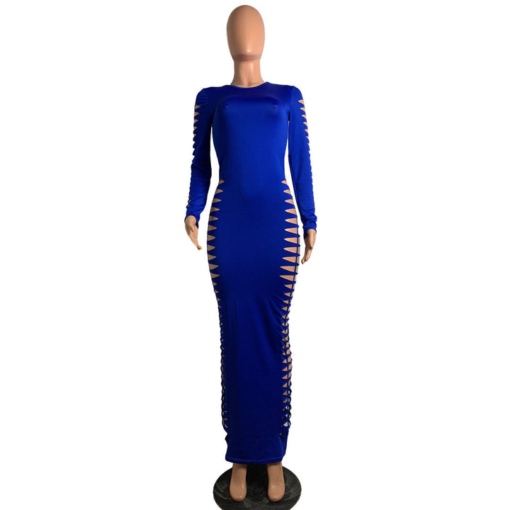Levoire | Robe Maxi Bodysuit À Manches Longues Avec Longueur Sur Le Côté