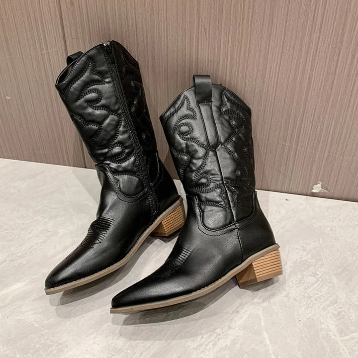Levoire | Bottes Pour Femmes Dans Le Style Zapatos Avec Fermeture Éclair Latérale
