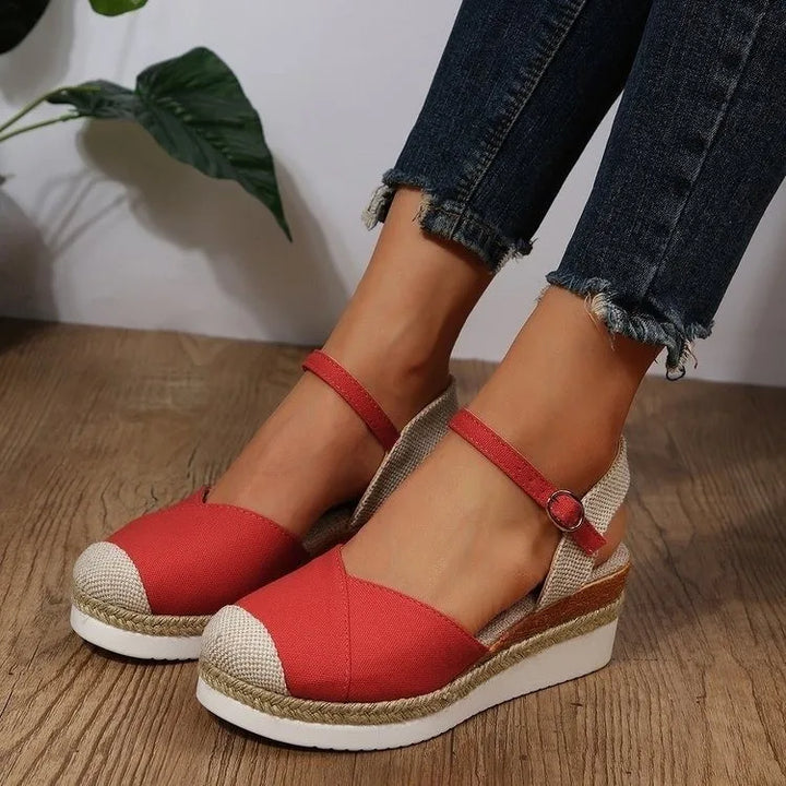 Levoire | Sandales Compensées Élégantes Et Confortables Pour Femmes Avec Boucle Rot