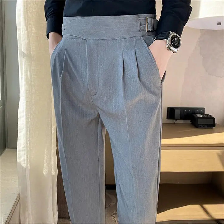 Levoire | Pantalons Décontractés Taille Haute Pour Hommes Avec Ceinture