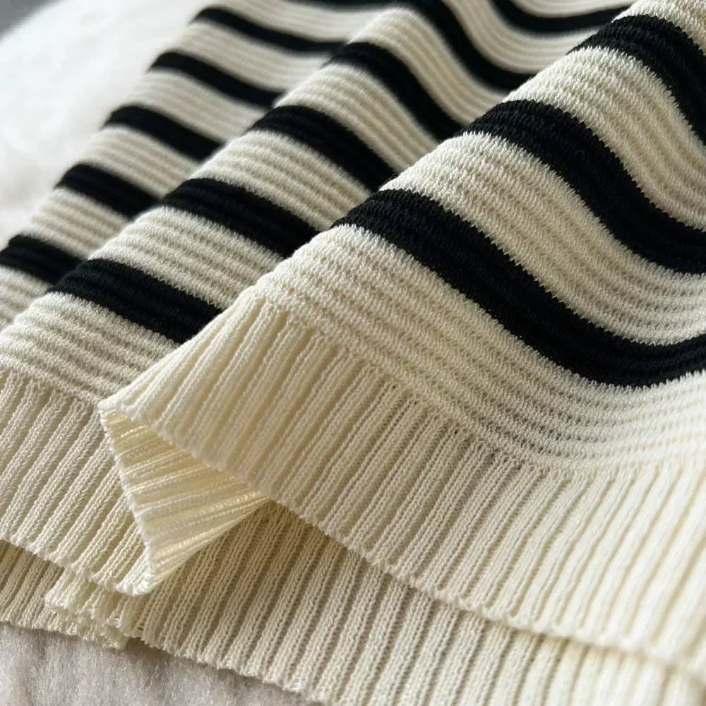 Levoire | Robe De Plage En Tricot Rayée