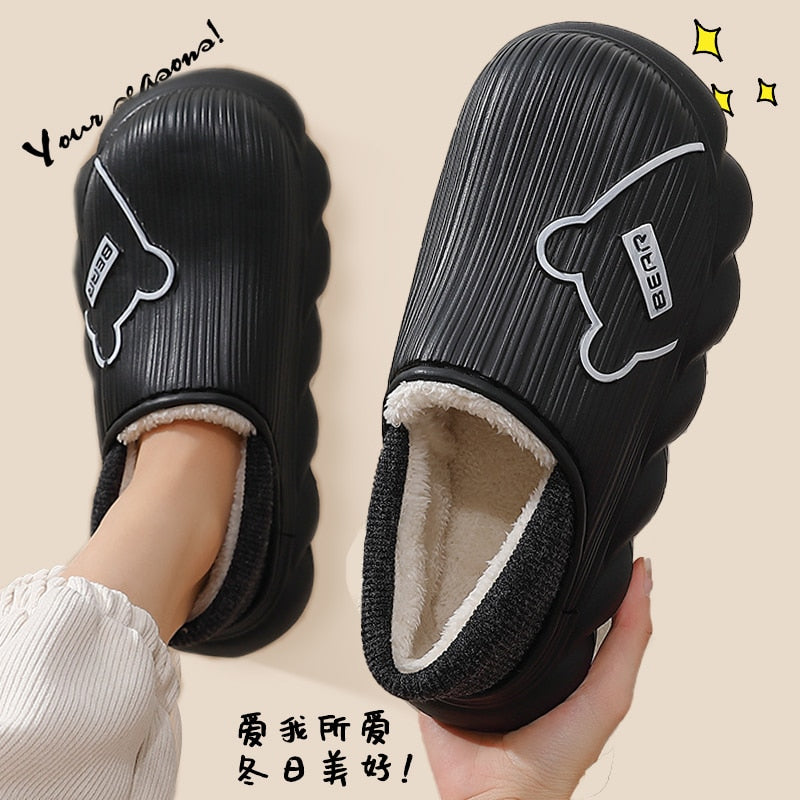 Levoire | Pantoufles En Coton Épaisse Semelle Plate