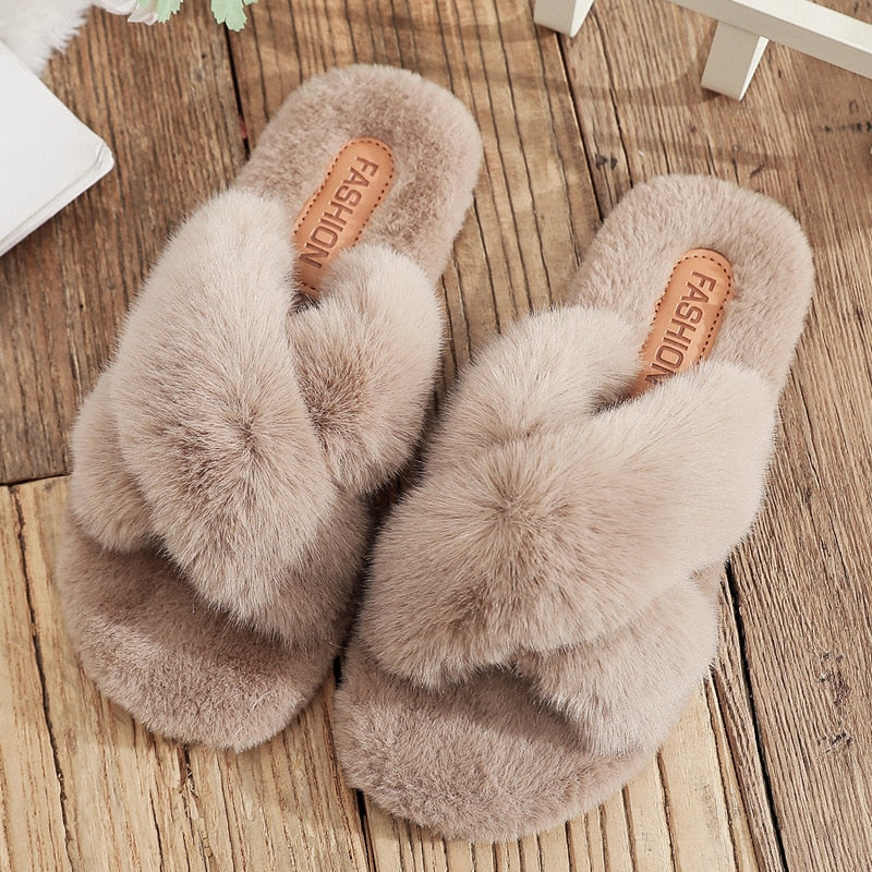Levoire | Bottes De Maison Plates Douces Confortables À Enfiler Beige
