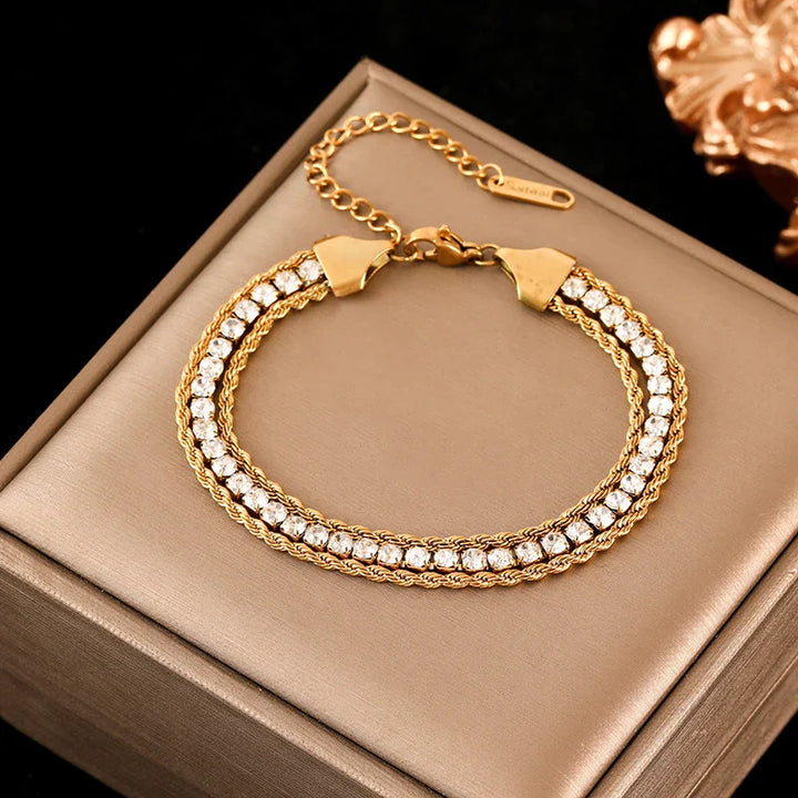 Levoire | Bracelet En Acier Inoxydable Doré B209