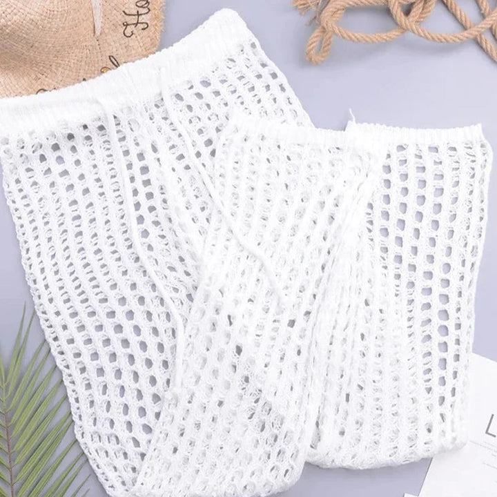 Levoire | Pantalon Taille Haute Tricoté WEISS
