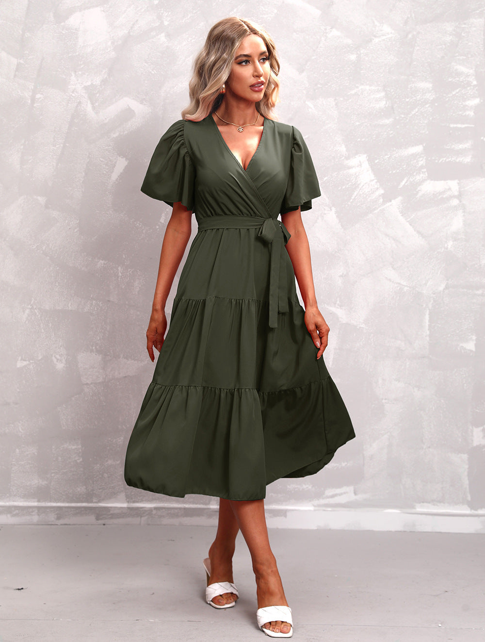 Levoire | Robe Midi Elegante Et Raffinee Femmes