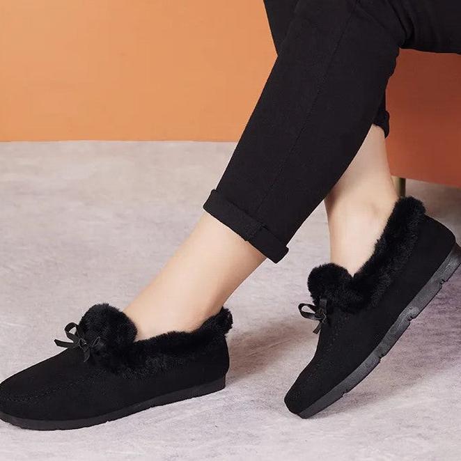 Levoire | Chaussures en cuir à semelle plate antidérapante chaude