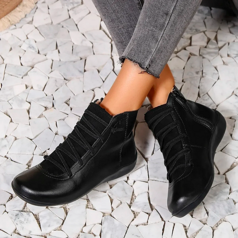 Levoire | Bottes Lisses Letthanti Avec Fermeture Latérale Noir