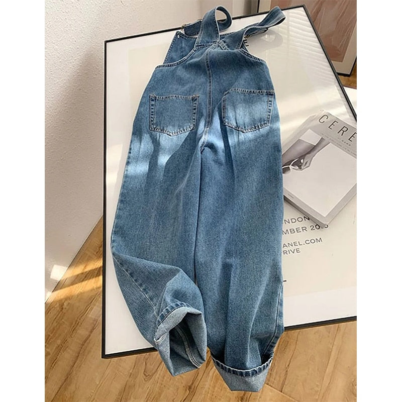 Levoire | Salopette Denim Taille Haute Coupe Droite