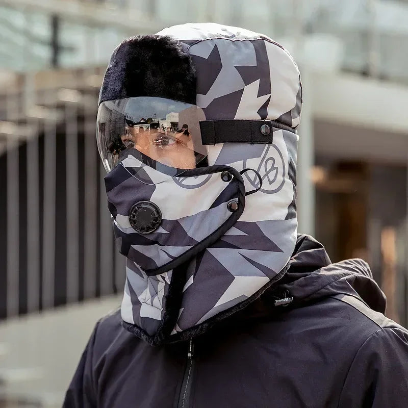 Levoire | Ski Hiver Unisexe Vent Et Lunettes Gris