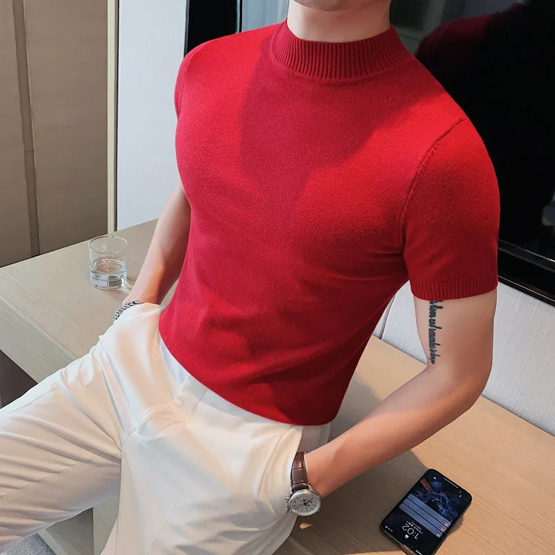 Levoire | Pull Homme Doux À Manches Courtes