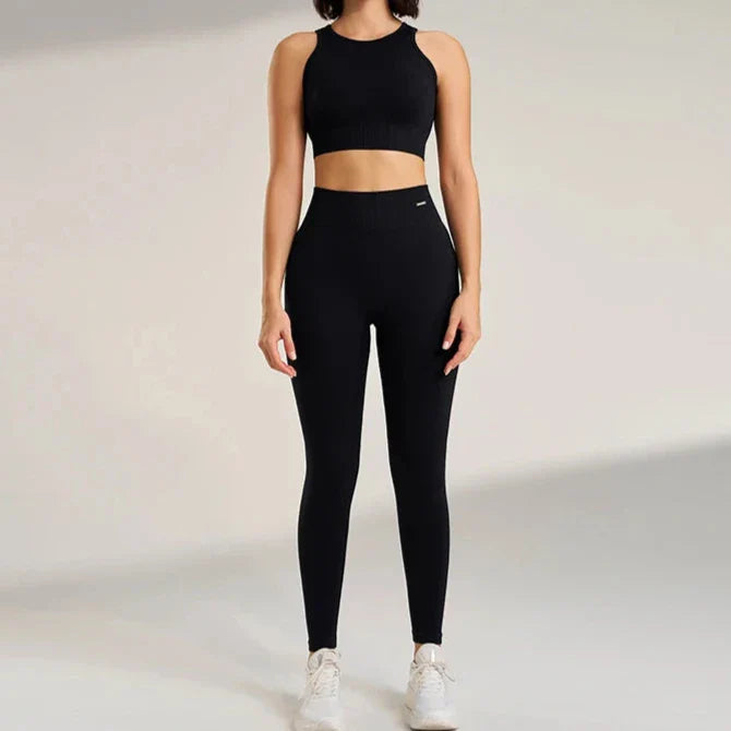 Levoire | Ensemble De Vêtements De Sport Confortable Noir