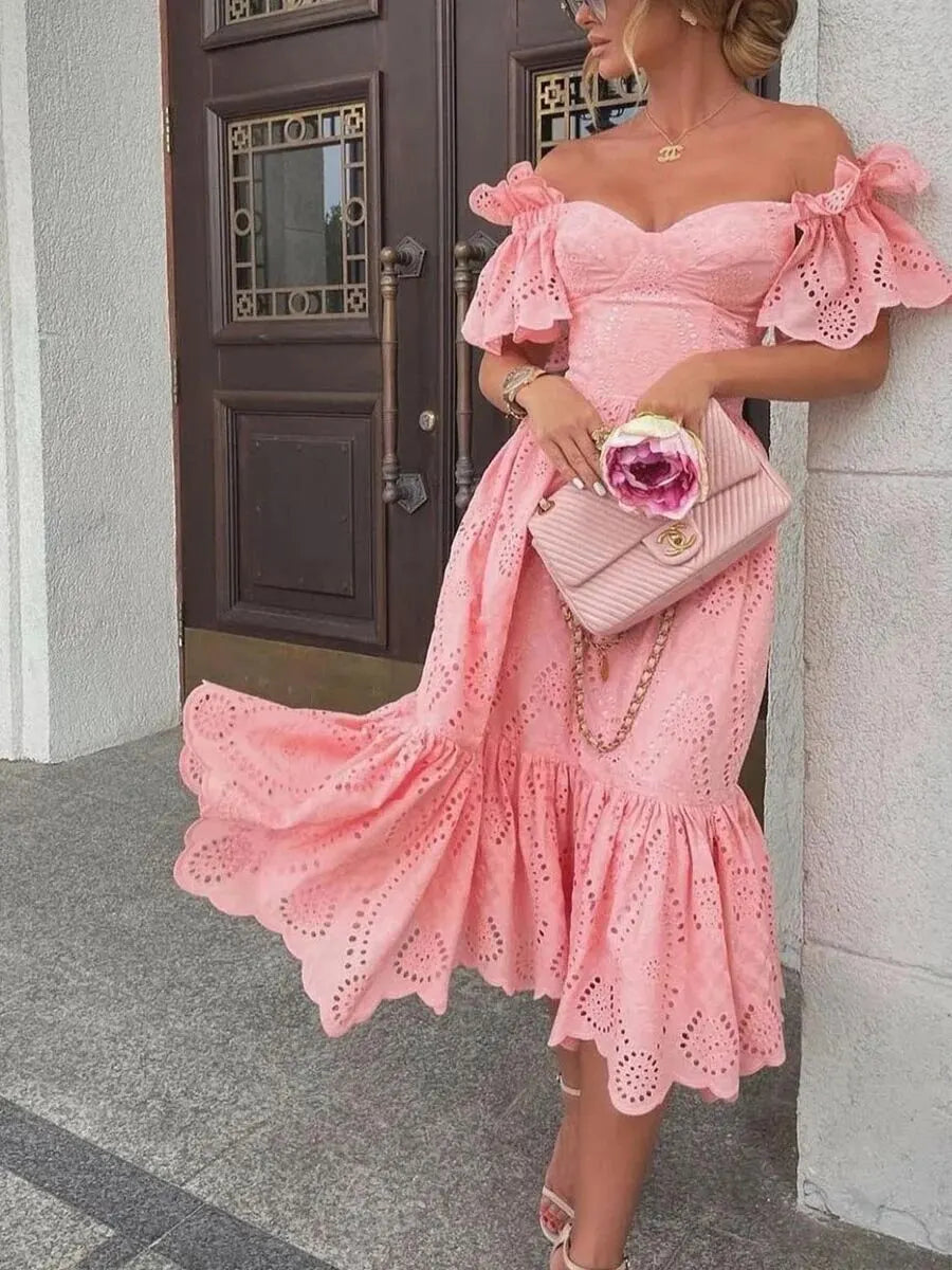 Levoire | Robe De Princesse Sans Manches Rosa