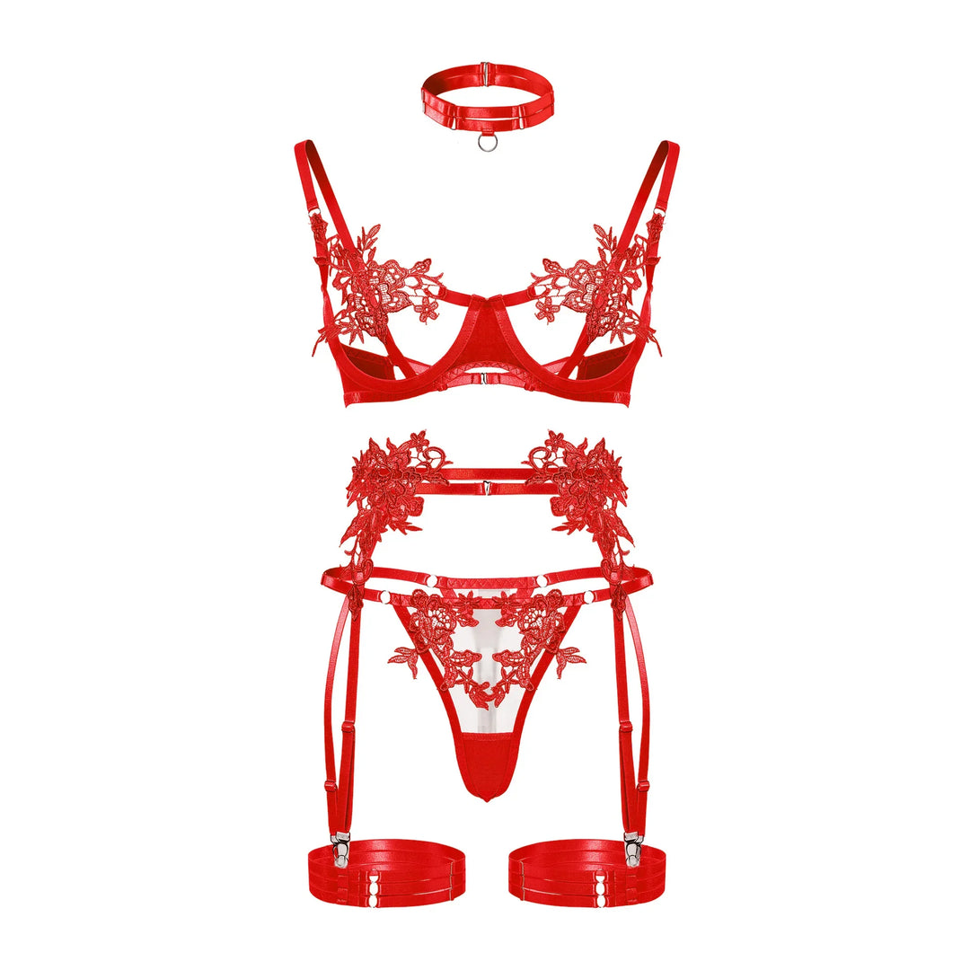 Levoire | Ensemble De Lingerie De Soirée Rot
