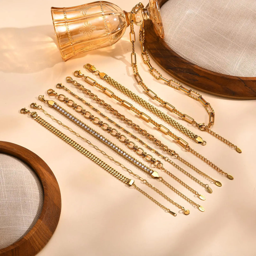 Levoire | Bracelet Maille Trombone Doré