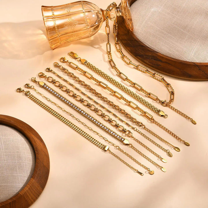 Levoire | Bracelet Maille Trombone Doré