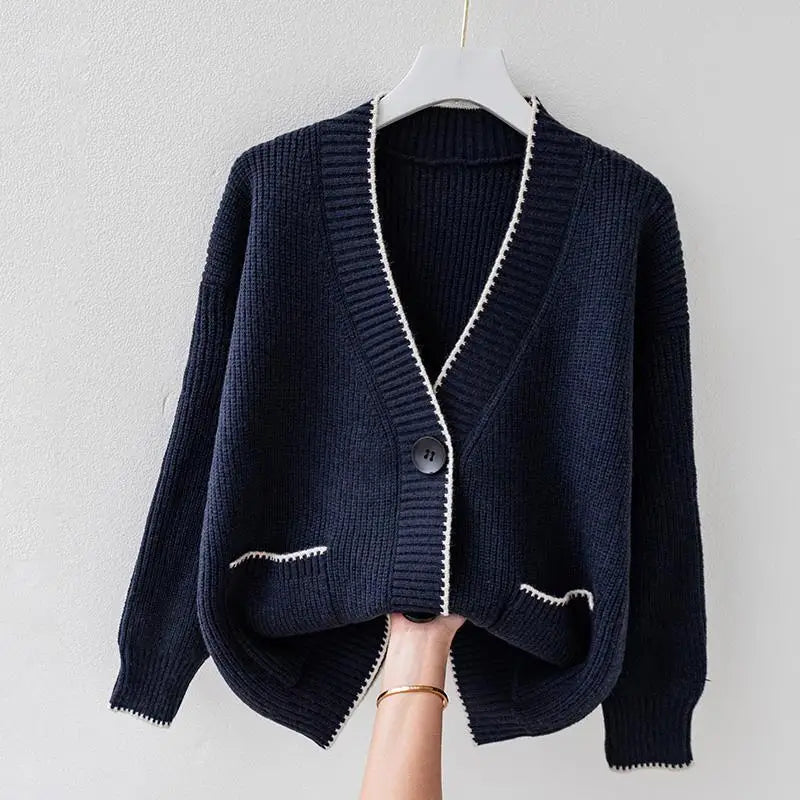 Levoire | Stylé, Grande Taille Cardigan Marine