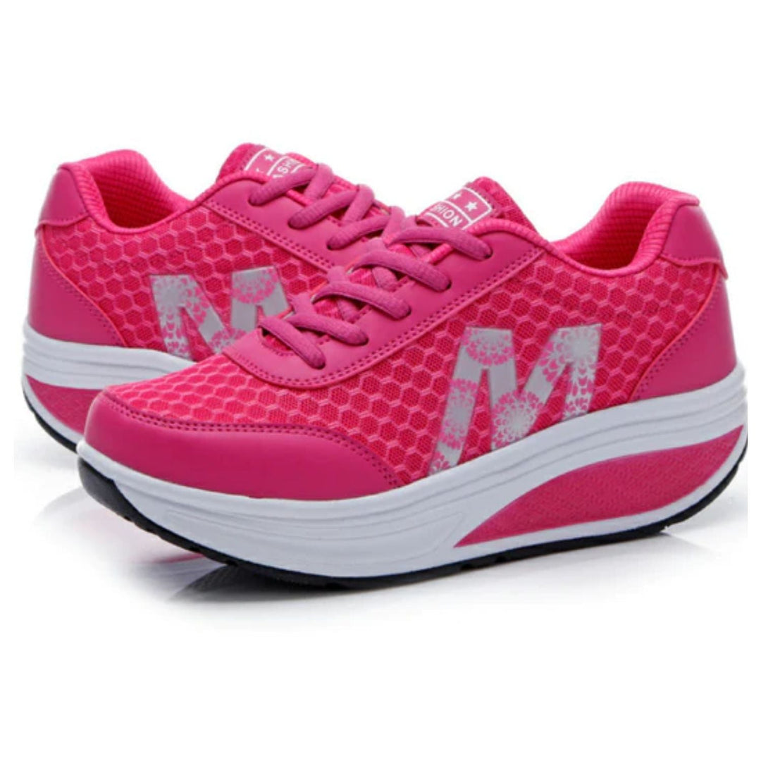 Levoire | Baskets Montantes rose pâle