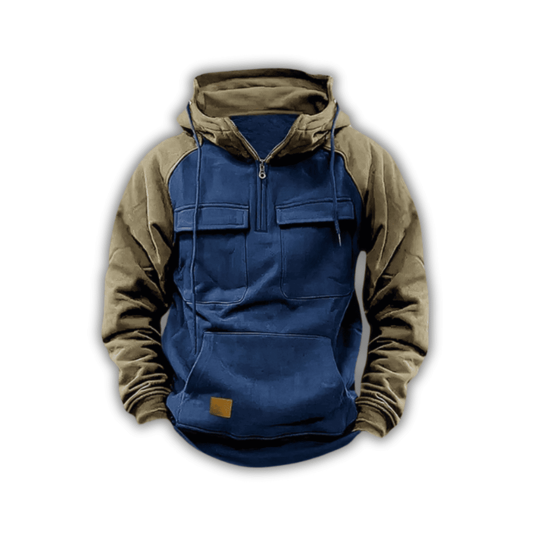 Levoire | Veste À Capuche Chaude Bleu
