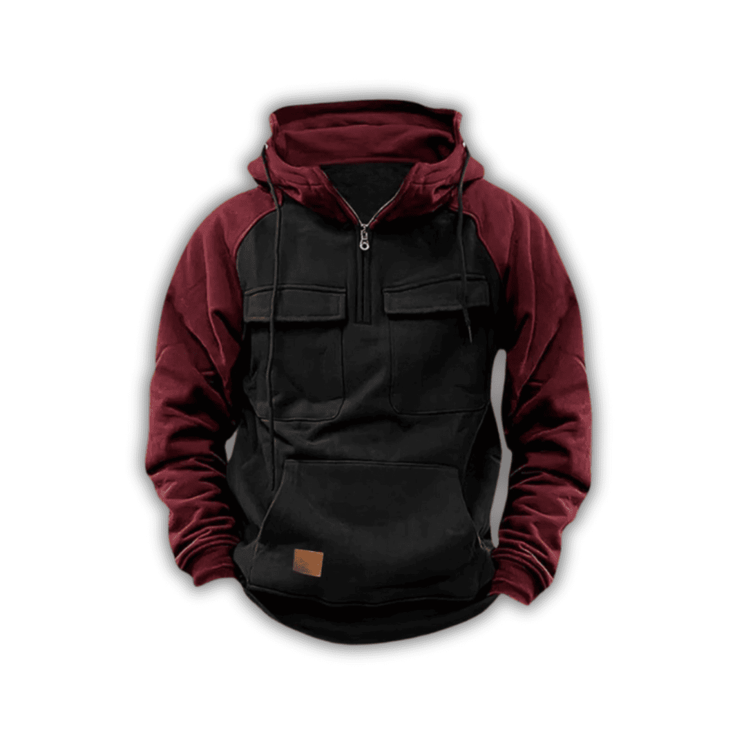 Levoire | Veste À Capuche Chaude Rot