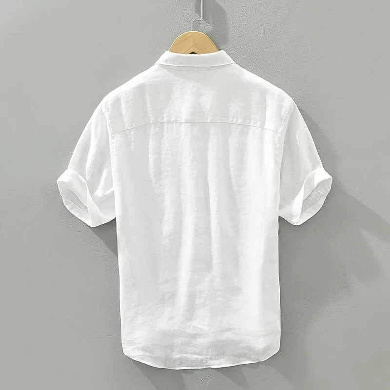Levoire | Chemise En Lin Respirant Style Decontracte Hommes