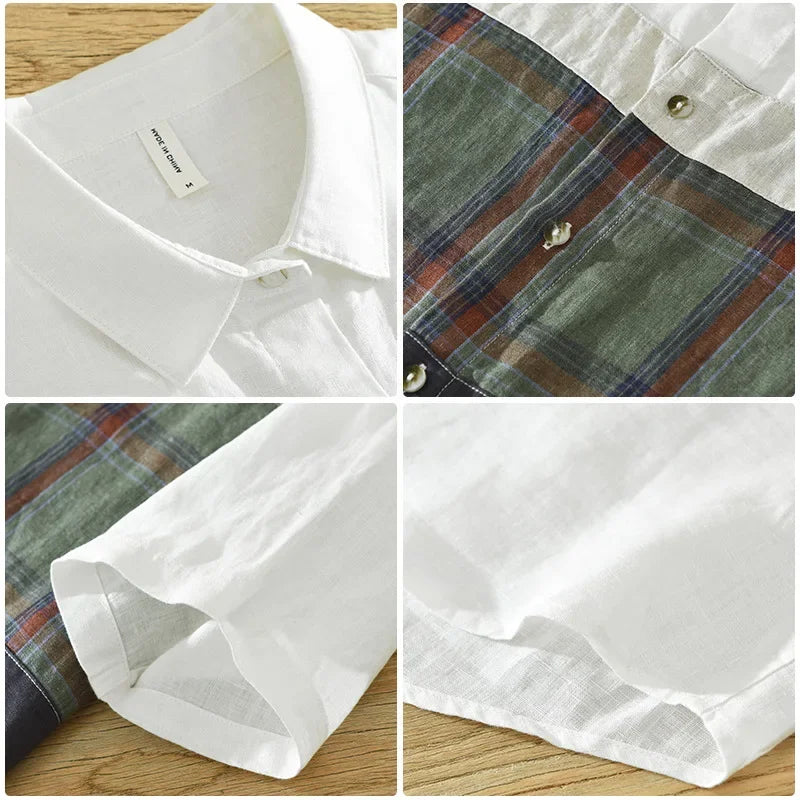 Levoire | Chemise En Lin Respirant Style Decontracte Hommes