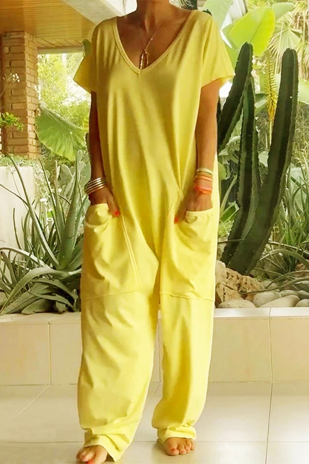 Levoire | Style Détente Combinaison Fleurs de tournesol Jaune (Presque épuisé)