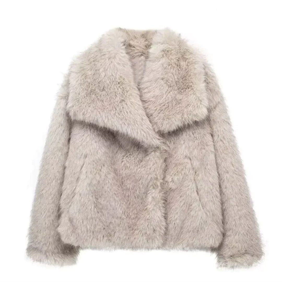 Levoire | Veste Luxueuse Courte Fourrure Pour Femmes En Fourrure Synthétique Douce