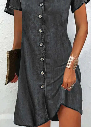 Levoire | Femme Robe à col en V et à manches courtes - Mini