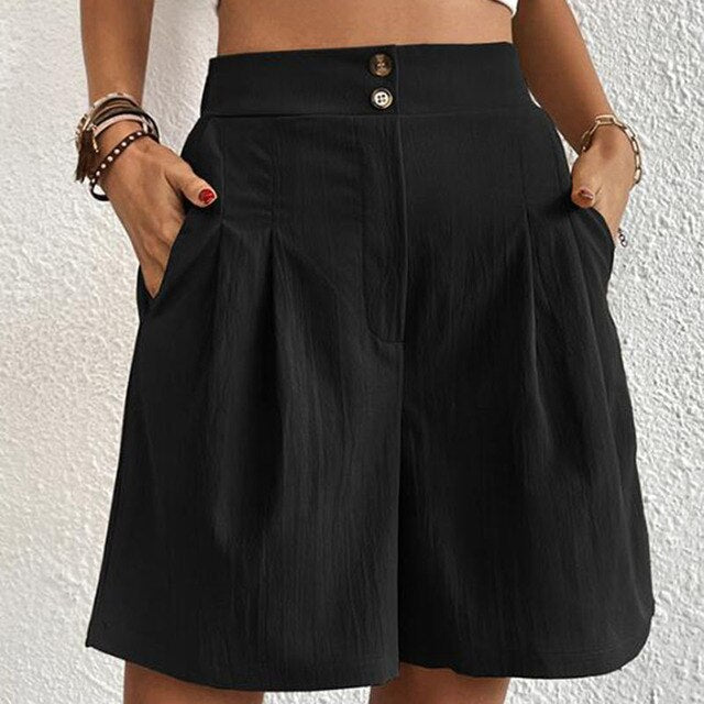 Levoire | Shorts Taille Haute Pour Femmes Sofia Noir