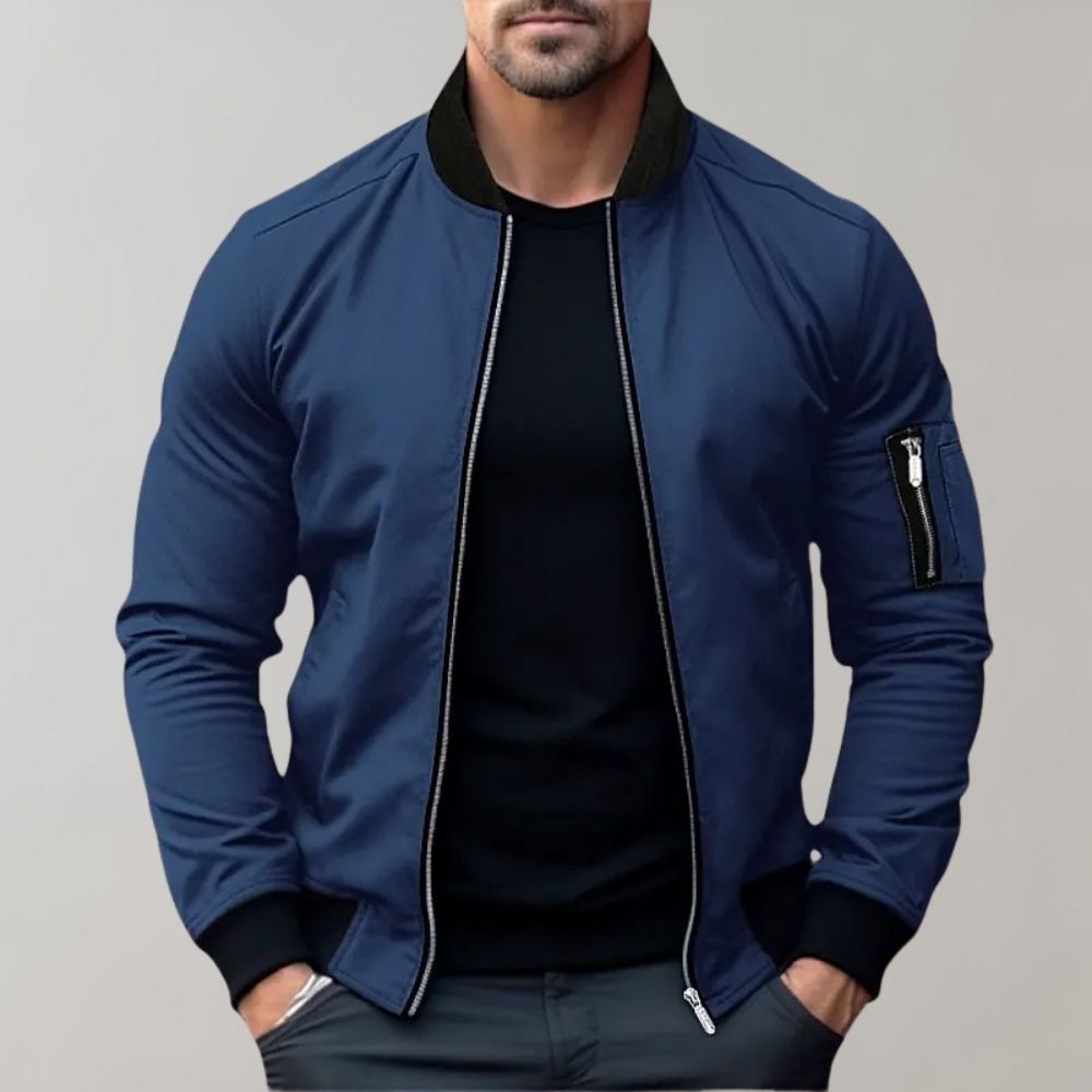 Levoire | Cool Bomber Jacket Pour Atteindre Un Look Tendance Bleu