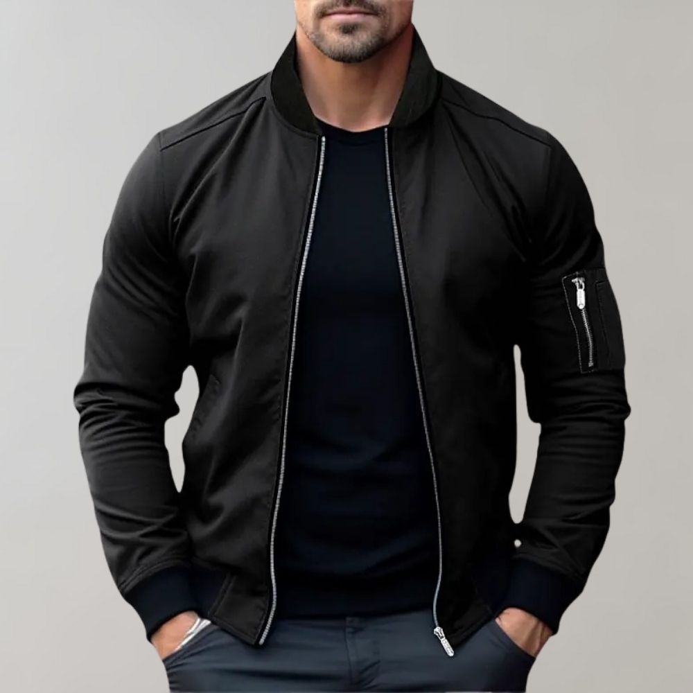 Levoire | Cool Bomber Jacket Pour Atteindre Un Look Tendance Noir